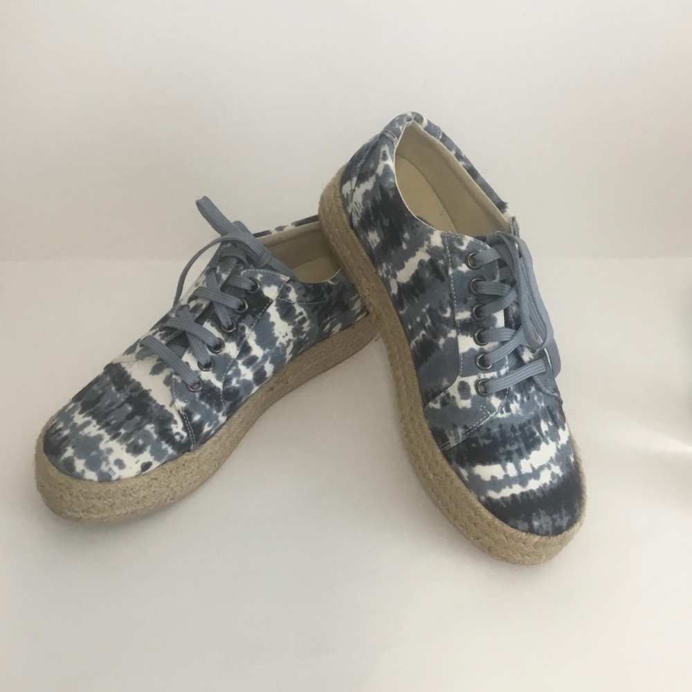 Corkys 'Tart' Blue Tie Dye Espadrille Sneakers, 8
